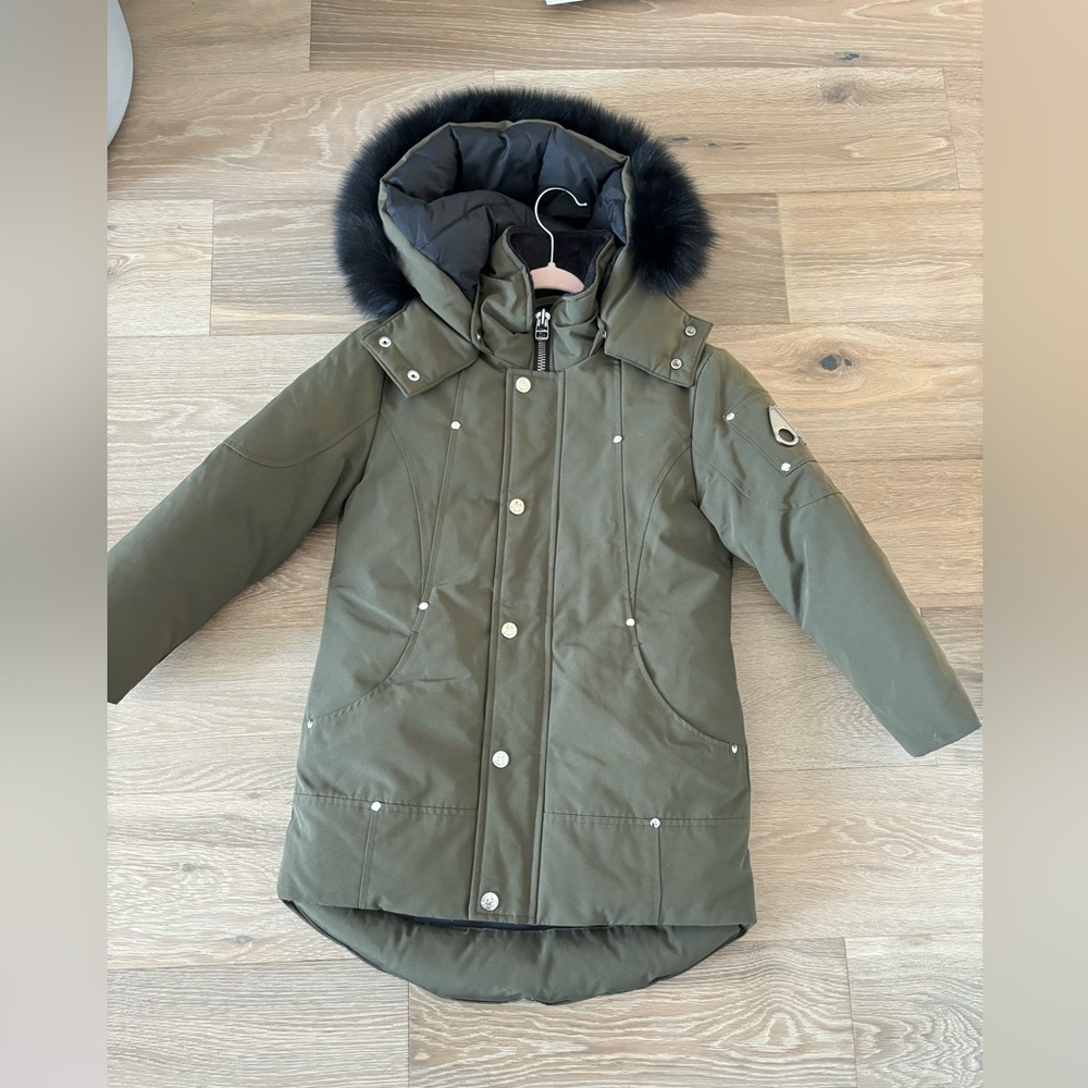 Moose knuckles authentic kids coat size xs (6) like new